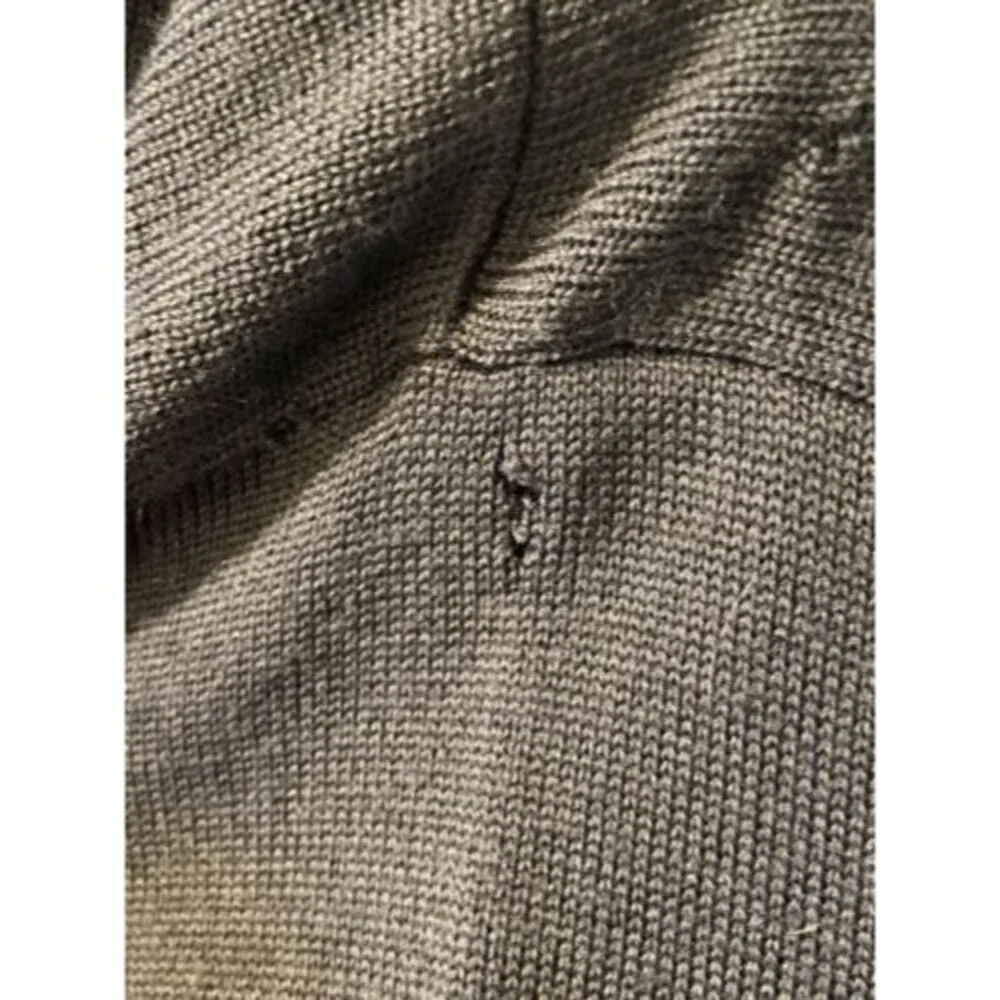 WILROY SPORT Cardigan Sweater Womens Sz M Gray Sequin Wool Glam Vintage *Flaw
